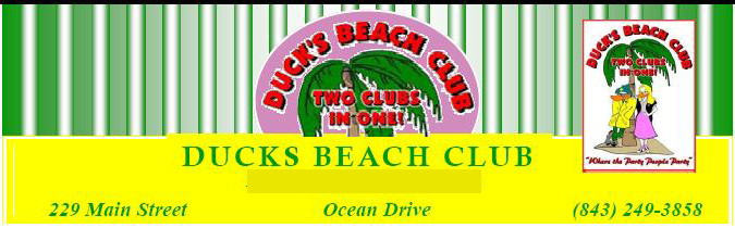 The Beach Club Seafood Cafe formerly Duck's Beach Club, Ocean Drive, North Myrtle Beach, SC